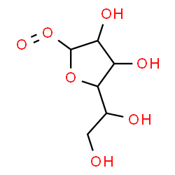 ChemSpider 2D Image | 2-(1,2-dihydroxyethyl)-5-(oxo-$l^{3}-oxidanyl)tetrahydrofuran-3,4-diol | C6H11O7