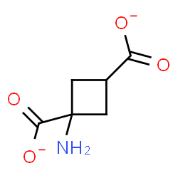 ChemSpider 2D Image | 1-Amino-1,3-cyclobutanedicarboxylate | C6H7NO4