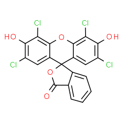 ChemSpider 2D Image | 2',4',5',7'-Tetrachloro-3',6'-dihydroxy-3H-spiro[2-benzofuran-1,9'-xanthen]-3-one | C20H8Cl4O5