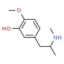 ChemSpider 2D Image | 2-Methoxy-5-[2-(methylamino)propyl]phenol | C11H17NO2