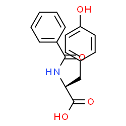 ChemSpider 2D Image | N-Benzoyl-L-tyrosine | C16H15NO4