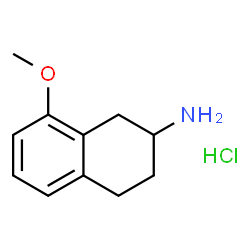 ChemSpider 2D Image | 8-Methoxy-2-aminotetraline hydrochloride | C11H16ClNO