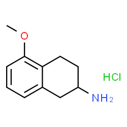 ChemSpider 2D Image | 5-methoxy-2-aminotetraline hydrochloride | C11H16ClNO