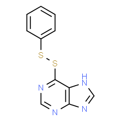 ChemSpider 2D Image | 9H-purine, 6-(phenyldithio)- | C11H8N4S2