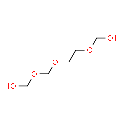 ChemSpider 2D Image | ((2-(HYDROXYMETHOXY)ETHOXY)METHOXY)METHANOL | C5H12O5