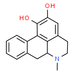ChemSpider 2D Image | 6-Methyl-5,6,6a,7-tetrahydro-4H-dibenzo[de,g]quinoline-1,2-diol | C17H17NO2