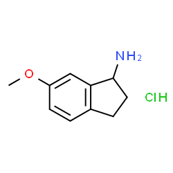 ChemSpider 2D Image | 6-Methoxy-indan-1-yl amine hydrochloride | C10H14ClNO