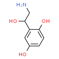 ChemSpider 2D Image | 2-(2-Amino-1-hydroxyethyl)-1,4-benzenediol | C8H11NO3