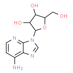 ChemSpider 2D Image | 3-Pentofuranosyl-3H-imidazo[4,5-b]pyridin-7-amine | C11H14N4O4