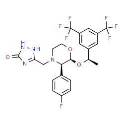 ChemSpider 2D Image | Alternative Stereochemistry Form of Aprepitant CSID133235 | C23H21F7N4O3