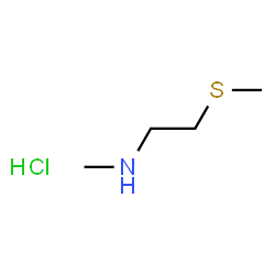 ChemSpider 2D Image | N-Methyl-2-(methylsulfanyl)ethanamine hydrochloride (1:1) | C4H12ClNS