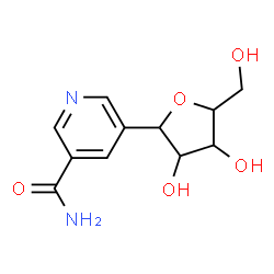 ChemSpider 2D Image | 1,4-Anhydro-1-(5-carbamoyl-3-pyridinyl)pentitol | C11H14N2O5
