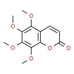 ChemSpider 2D Image | 5,6,7,8-Tetramethoxycoumarin | C13H14O6