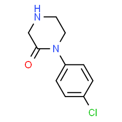 ChemSpider 2D Image | 1-(4-Chlorophenyl)-2-piperazinone | C10H11ClN2O