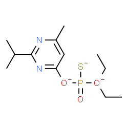 ChemSpider 2D Image | O,O-Diethyl-O-(2-isopropyl-4-methyl-6-pyrimidinyl)-phosphorothioate | C12H21N2O3PS