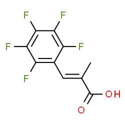ChemSpider 2D Image | (2E)-2-Methyl-3-(pentafluorophenyl)acrylic acid | C10H5F5O2