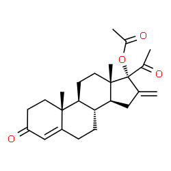 ChemSpider 2D Image | 16-Methylene-17alpha-acetoxyprogesterone | C24H32O4
