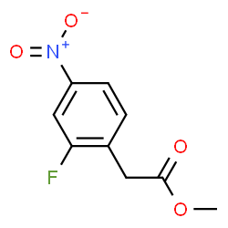 ChemSpider 2D Image | Methyl (2-fluoro-4-nitrophenyl)acetate | C9H8FNO4