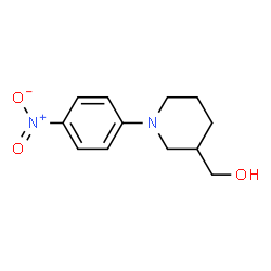 ChemSpider 2D Image | (1-(4-Nitrophenyl)piperidin-3-yl)methanol | C12H16N2O3