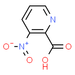 ChemSpider 2D Image | 3-Nitro-2-pyridinecarboxylic acid | C6H4N2O4