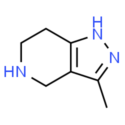 ChemSpider 2D Image | 3-Methyl-4,5,6,7-tetrahydro-1H-pyrazolo[4,3-c]pyridine | C7H11N3