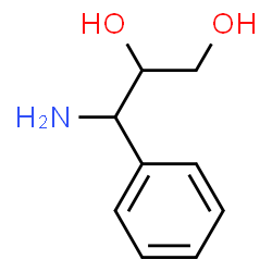 ChemSpider 2D Image | 3-Amino-3-phenyl-1,2-propanediol | C9H13NO2