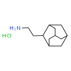 ChemSpider 2D Image | 2-(Adamantan-2-yl)ethanamine hydrochloride (1:1) | C12H22ClN
