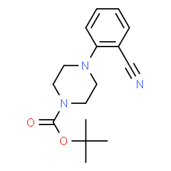 ChemSpider 2D Image | tert-Butyl 4-(2-cyanophenyl)piperazine-1-carboxylate | C16H21N3O2