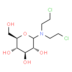 ChemSpider 2D Image | N,N-Bis(2-chloroethyl)-D-glucopyranosylamine | C10H19Cl2NO5