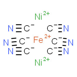 ChemSpider 2D Image | Iron(2+) nickel(2+) cyanide (1:2:6) | C6FeN6Ni2