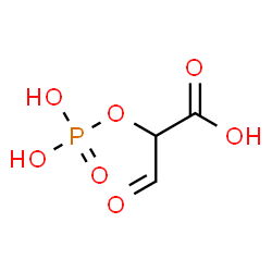 ChemSpider 2D Image | 3-Oxo-2-(phosphonooxy)propanoic acid | C3H5O7P