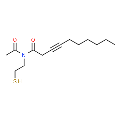 ChemSpider 2D Image | N-Acetyl-N-(2-sulfanylethyl)-3-decynamide | C14H23NO2S