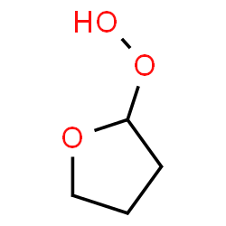 ChemSpider 2D Image | 2-hydroperoxytetrahydrofuran | C4H8O3