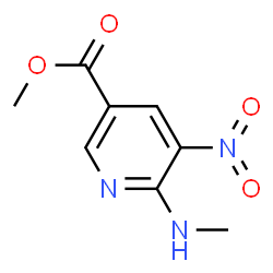 ChemSpider 2D Image | Methyl 6-(methylamino)-5-nitronicotinate | C8H9N3O4