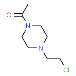 ChemSpider 2D Image | 1-(4-(2-Chloroethyl)piperazin-1-yl)ethanone | C8H15ClN2O
