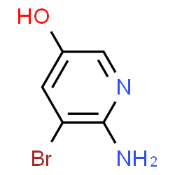 ChemSpider 2D Image | 6-Amino-5-bromo-3-pyridinol | C5H5BrN2O