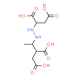 ChemSpider 2D Image | 2-[2-(3,4-Dicarboxy-2-butanyl)hydrazino]succinic acid | C10H16N2O8