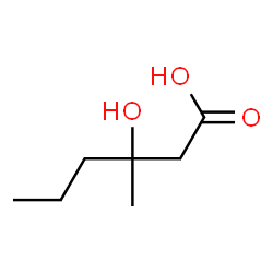 ChemSpider 2D Image | 3-Hydroxy-3-methylhexanoic acid | C7H14O3