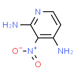 ChemSpider 2D Image | 3-Nitro-2,4-pyridinediamine | C5H6N4O2
