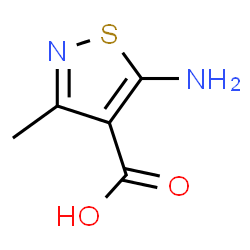 ChemSpider 2D Image | 5-amino-3-methylisothiazole-4-carboxylic acid | C5H6N2O2S
