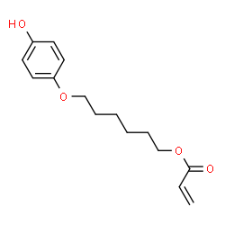 ChemSpider 2D Image | 6-(4-Hydroxyphenoxy)hexyl acrylate | C15H20O4