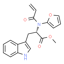 ChemSpider 2D Image | Methyl N-acryloyl-N-2-furyl-L-tryptophanate | C19H18N2O4