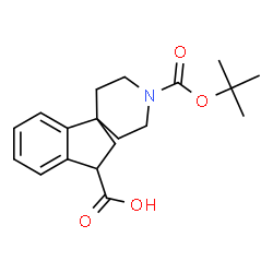 ChemSpider 2D Image | 4'-N-BOC-SPIRO-INDANE-PIPERIDINE-3-CARBOXYLIC ACID | C19H25NO4