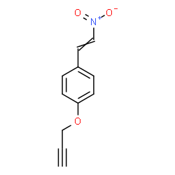 ChemSpider 2D Image | 1-(2-Nitrovinyl)-4-(2-propyn-1-yloxy)benzene | C11H9NO3