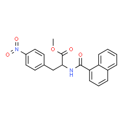 ChemSpider 2D Image | Methyl N-1-naphthoyl-4-nitrophenylalaninate | C21H18N2O5
