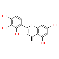 ChemSpider 2D Image | 5,7-Dihydroxy-2-(2,3,4-trihydroxyphenyl)-4H-chromen-4-one | C15H10O7