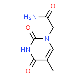 ChemSpider 2D Image | 2-(5-Methyl-2,4-dioxo-3,4-dihydro-1(2H)-pyrimidinyl)acetamide | C7H9N3O3