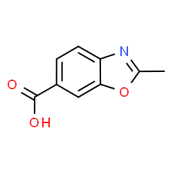 ChemSpider 2D Image | 2-Methyl-1,3-benzoxazole-6-carboxylic acid | C9H7NO3