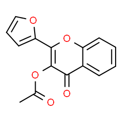 ChemSpider 2D Image | 2-(2-Furyl)-4-oxo-4H-chromen-3-yl acetate | C15H10O5