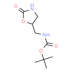ChemSpider 2D Image | tert-butyl ((2-oxooxazolidin-5-yl)methyl)carbamate | C9H16N2O4
